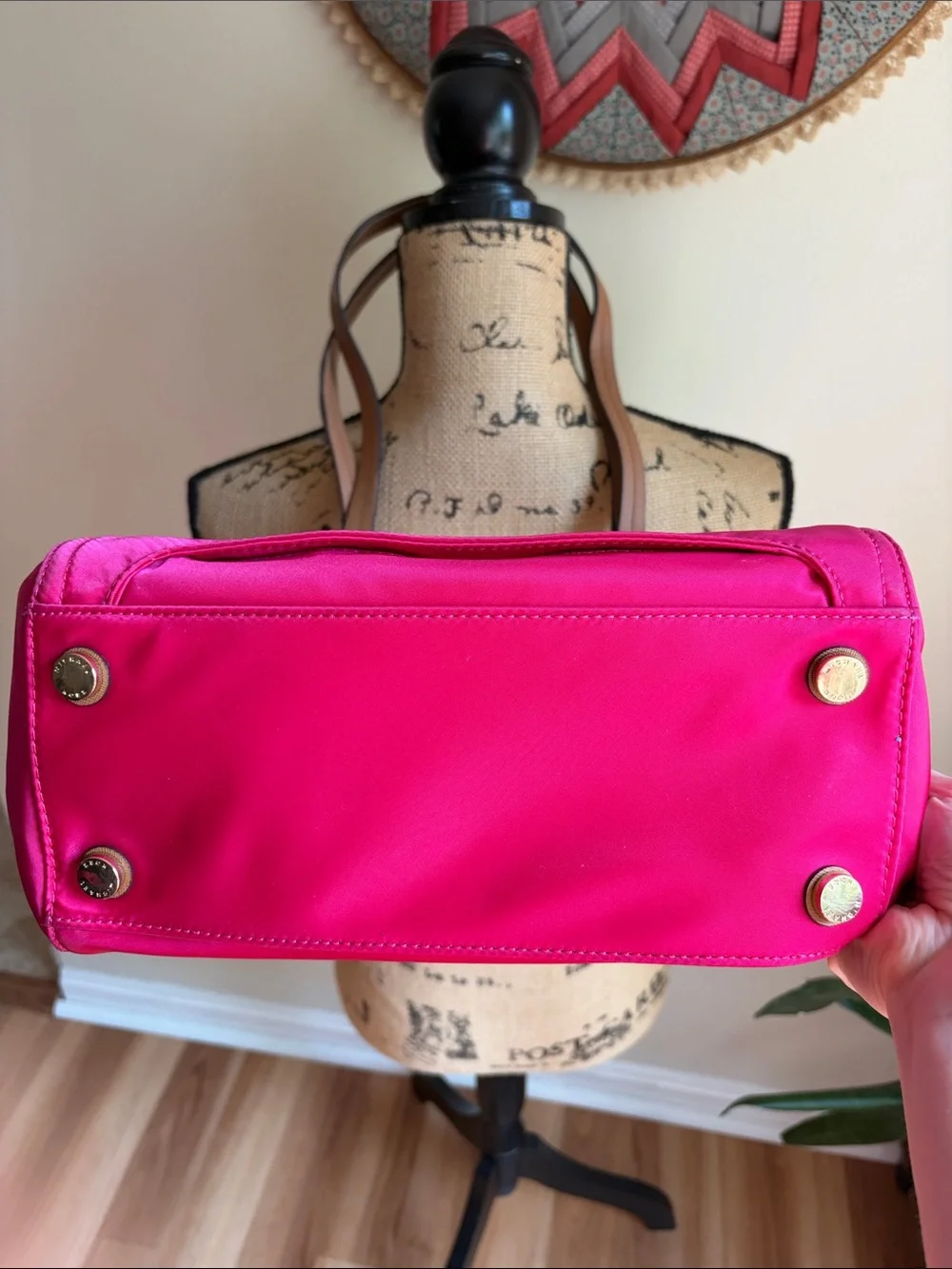 Michael Kors Kelsey Nylon Zipper Large Tote Ultra Pink
